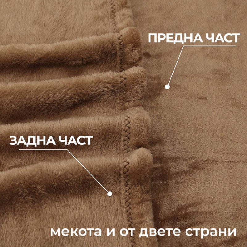Пухкаво одеяло в кафяво ХИТ 150/210