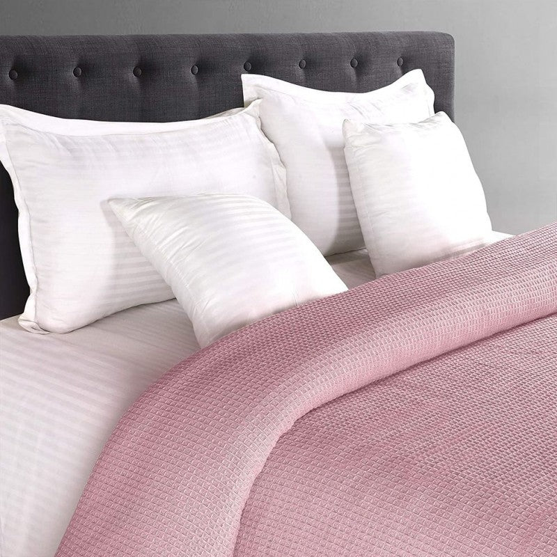 Вафлено одеяло и шалте Вива пепел от рози 160/230