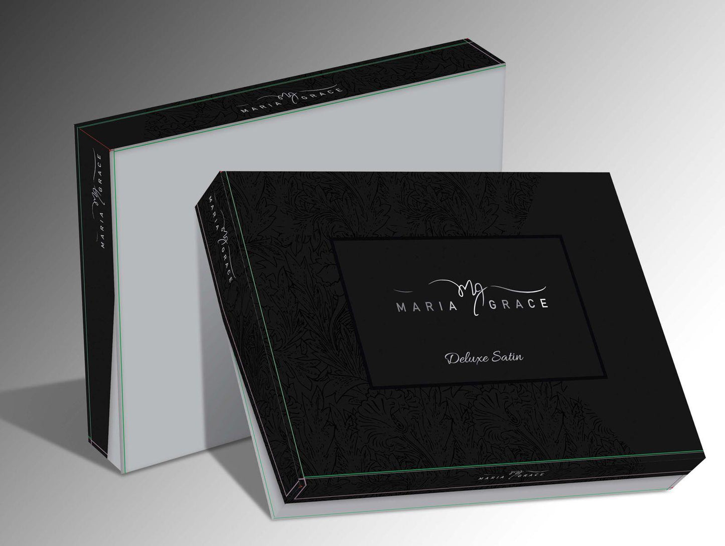 Спално бельо Делукс памучен сатен Графит 4 части - долен чаршаф, плик за завивка, калъфка за възглавница 2 броя